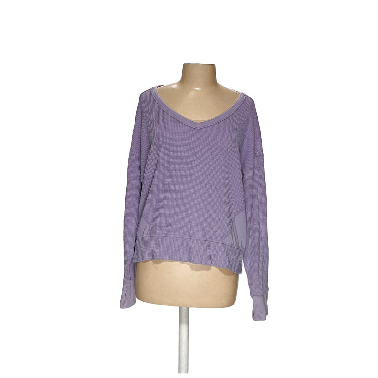 Aerie Purple Cotton Blouse