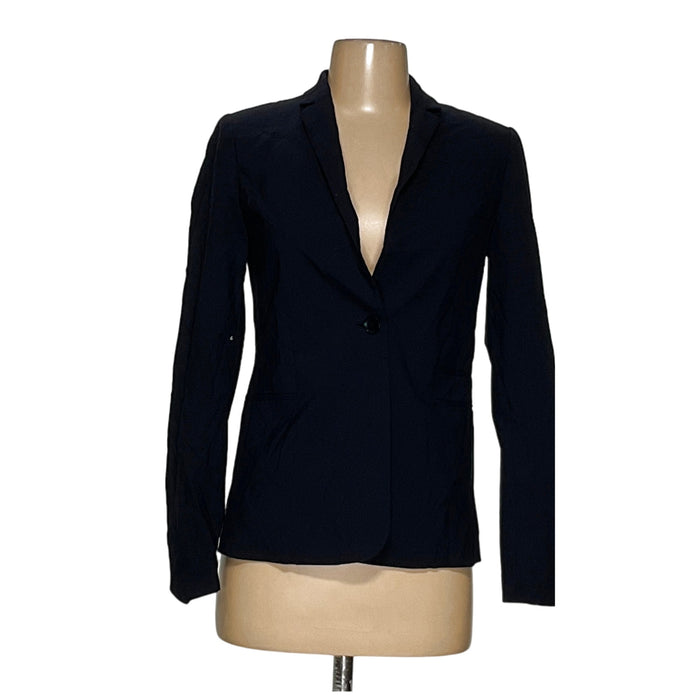 Tahari Blue Wool Blazer - Women's Size 0