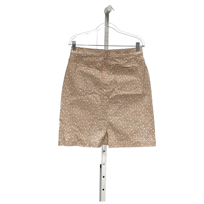 Orvis Beige Cotton Mini Skirt - Size 6