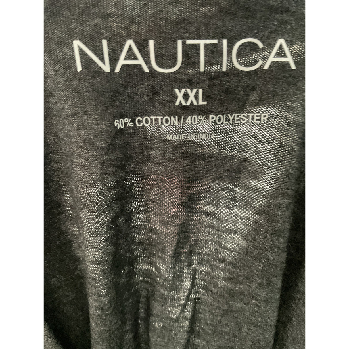 Nautica Gray Cotton T-Shirt XXL