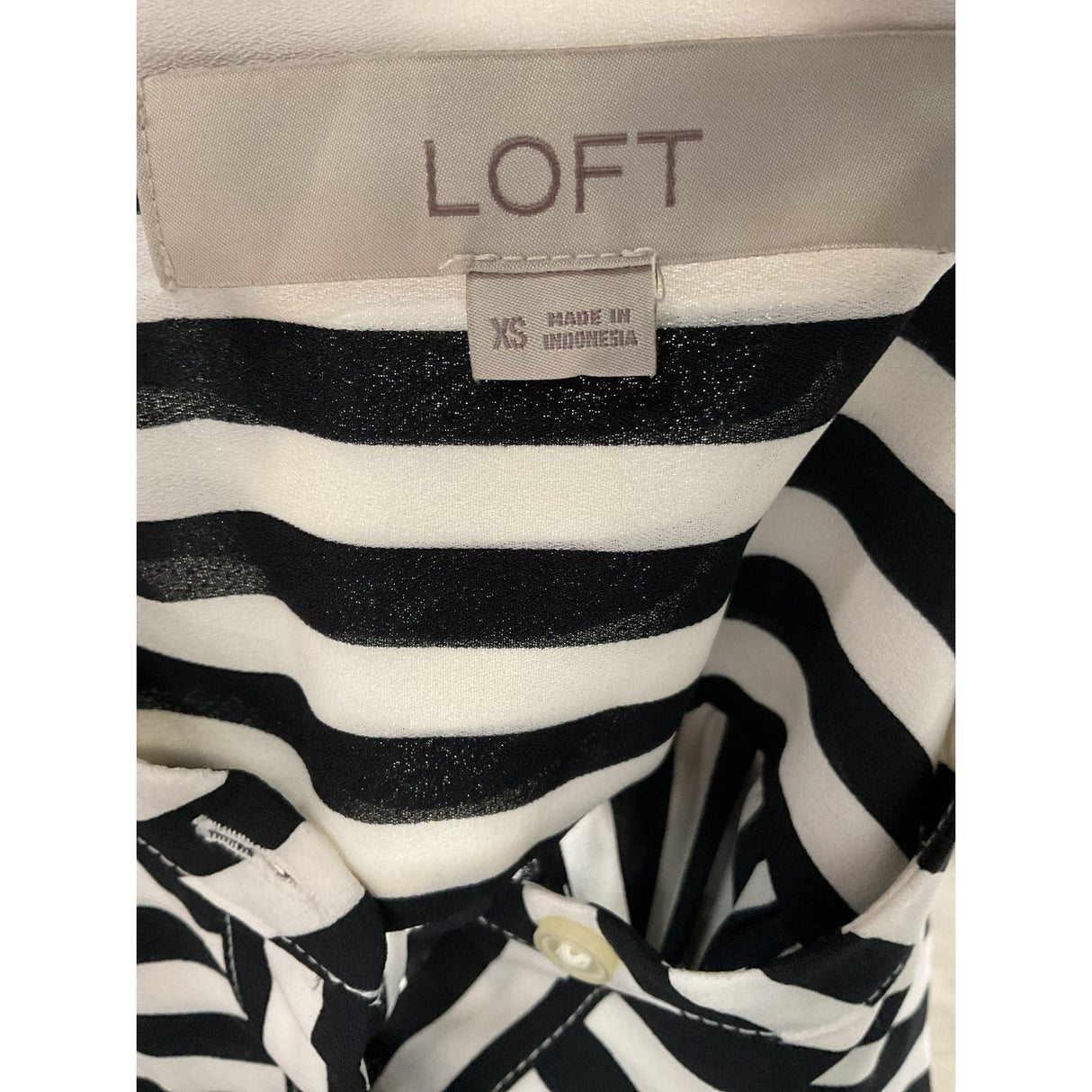 LOFT Multicolor Button-Up Top XS