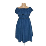 Lane Bryant Blue Denim Blouson Dress