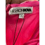 Fashion Nova Pink Hi-Low A-Line Dress