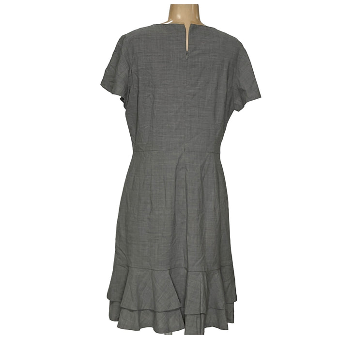 Banana Republic Gray Midi Shift Dress - Size 12