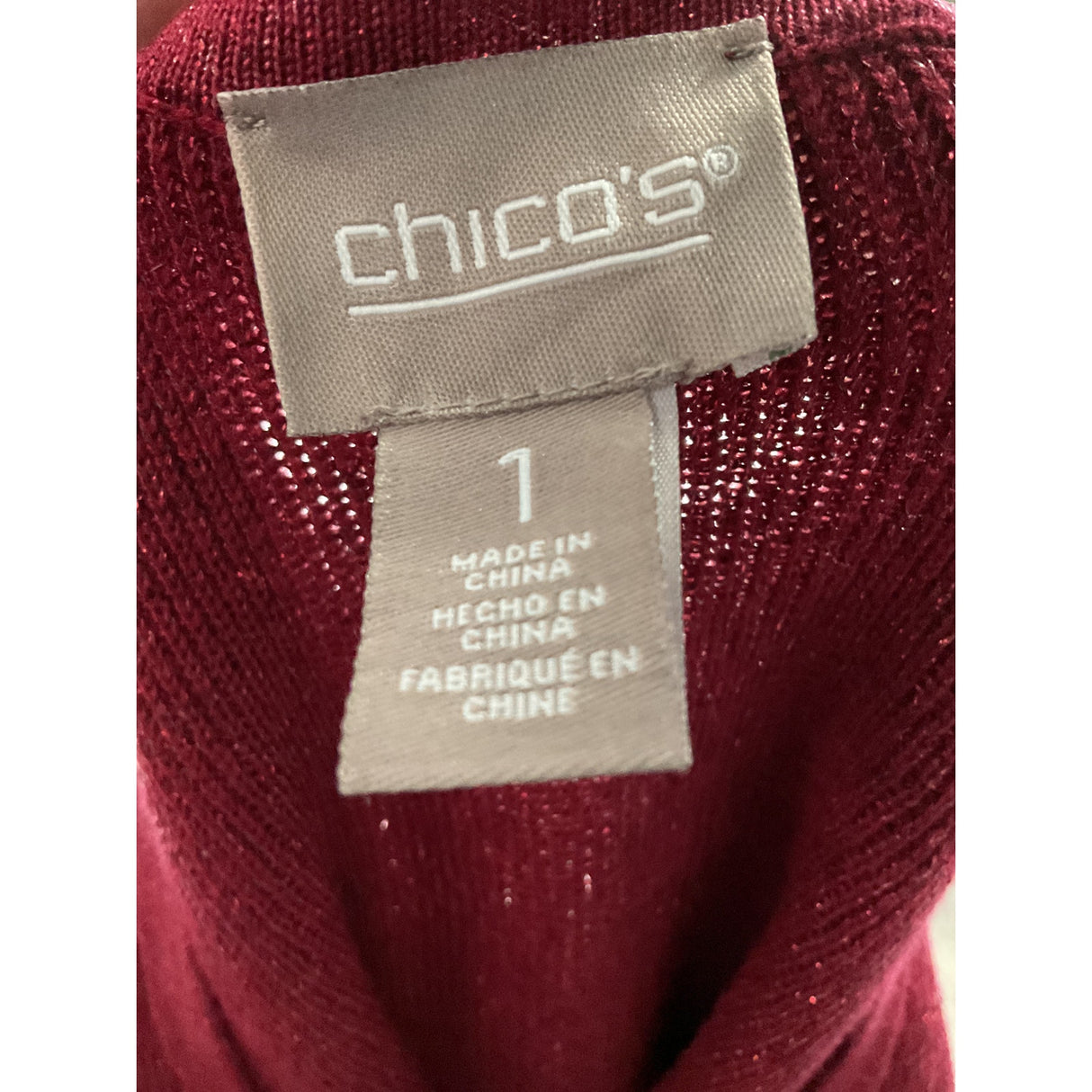 Plus Size Chico's Red Pullover Sweater