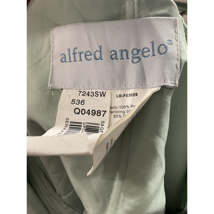 Alfred Angelo Green A-Line Midi Dress