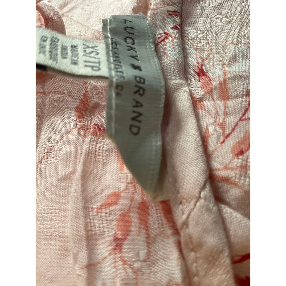 Lucky Brand Pink Floral Wrap Dress - XS