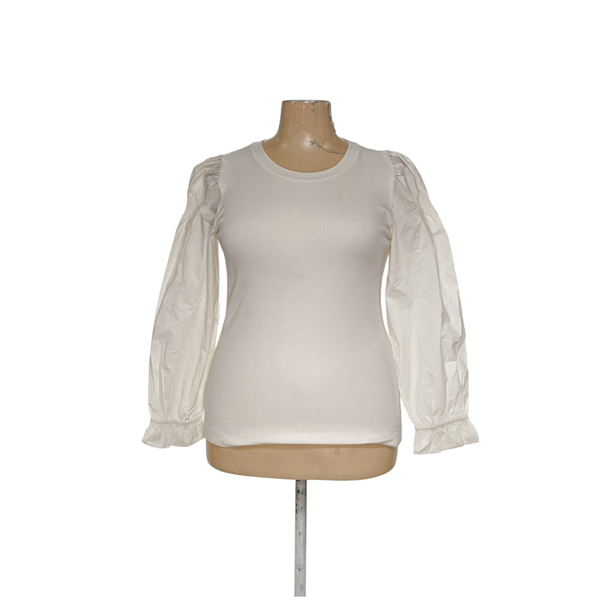 LOFT Cream Plus Size Blouse, XL