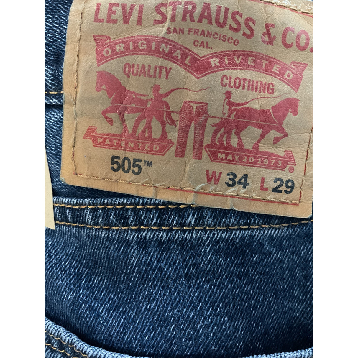 Levi's Blue Straight Jeans 34x29