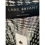 Lane Bryant Multicolor Houndstooth Button-Up