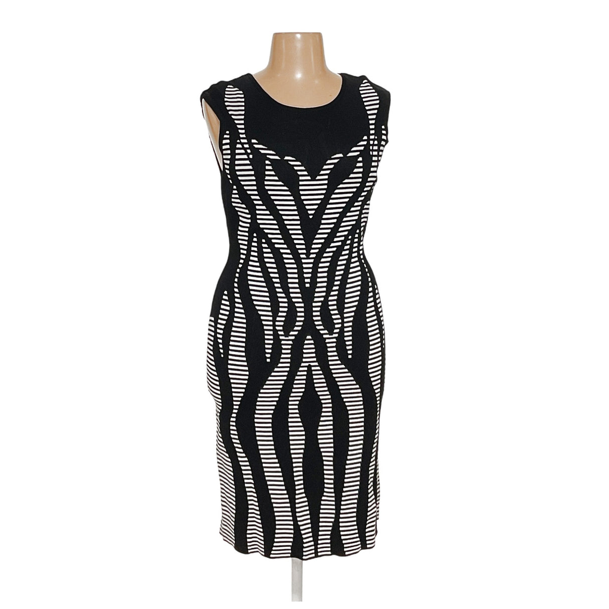 Calvin Klein A-Line Striped Dress