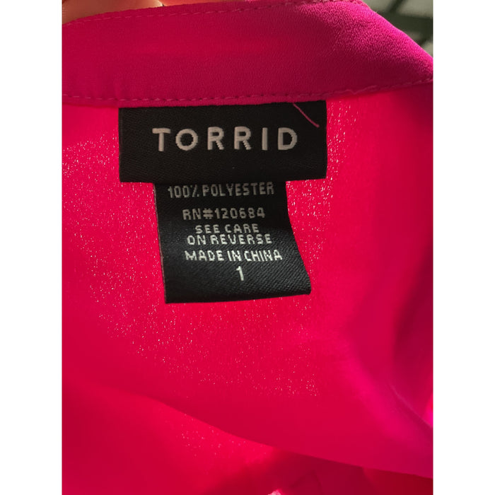 Torrid Pink Polyester Blouse - Women's Size 1