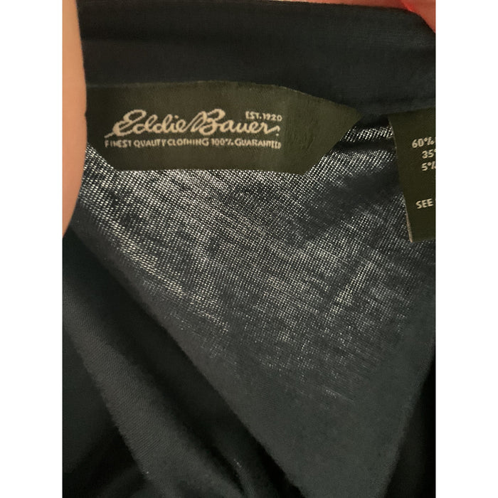 Eddie Bauer Blue Shift Midi Dress XL