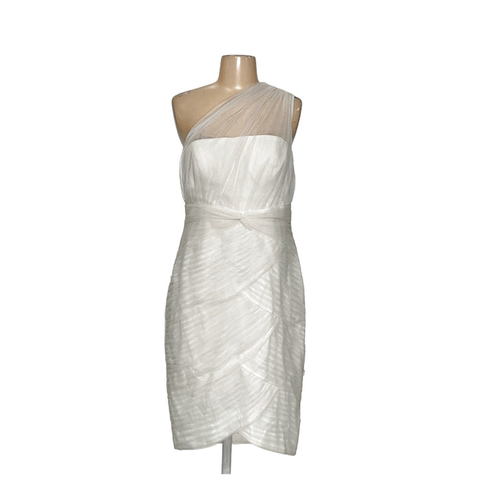 Adrianna Papell White Shift Dress, Size 10