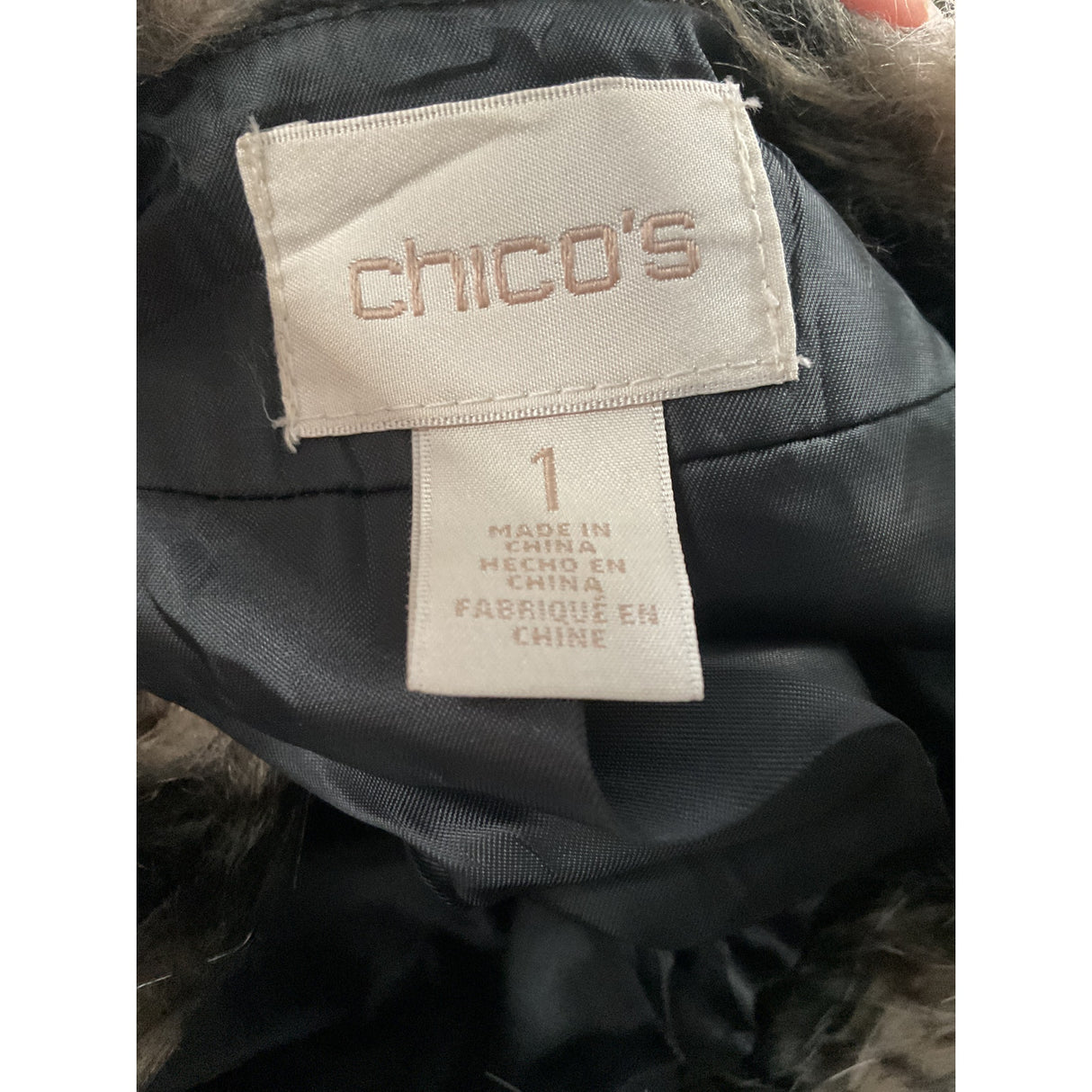 Chico's Multicolored Vest, Size 1