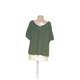 LOFT Green Rayon Blouse - Women's Regular M