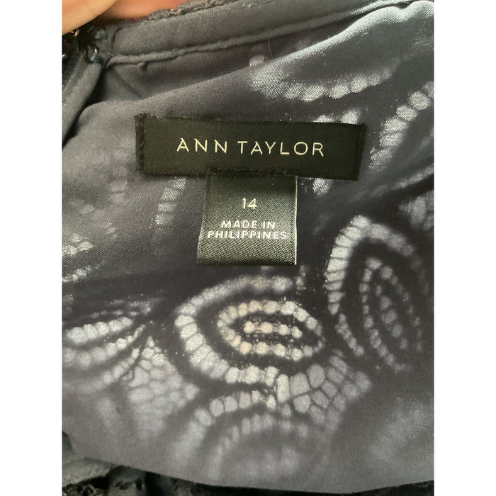 Ann Taylor Gray Shift Dress Size 14