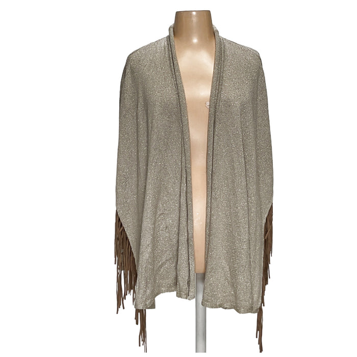 Chico's Brown Polyester Cape Sweater, One Size