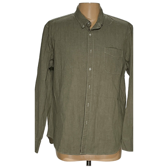 J. CREW Green Button-Up Shirt - Men's