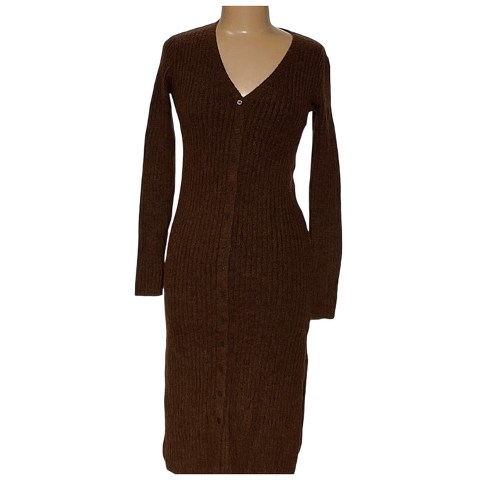 Jessica Simpson Brown Cotton Long Dress - Size S