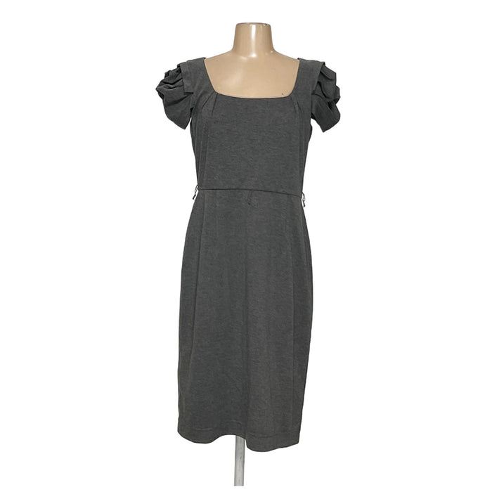 Adrianna Papell Gray Midi Dress - Women's Size 10