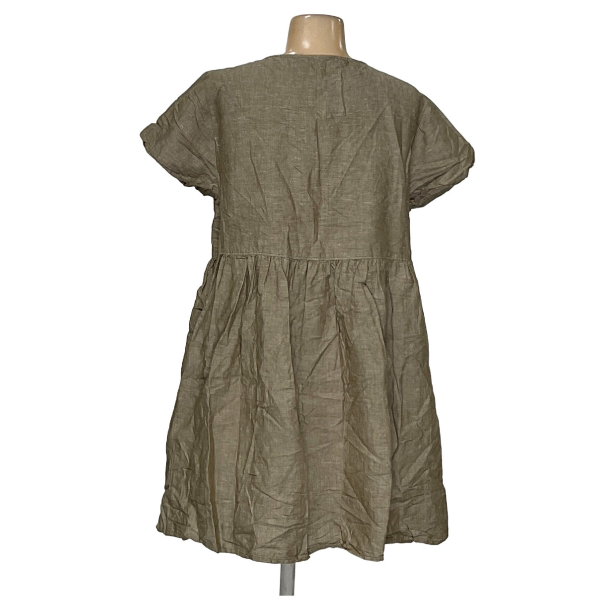 MADEWELL Green Linen Shirt Dress - Women's L