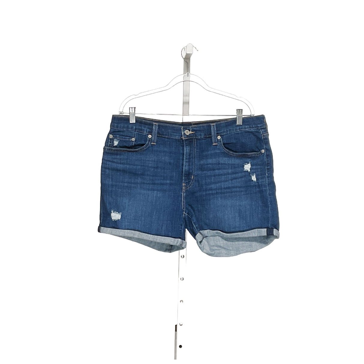 Levi's Blue Denim Sailor Shorts (Size 33)