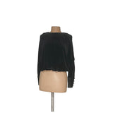 ZARA Black Polyester Pullover Sweater