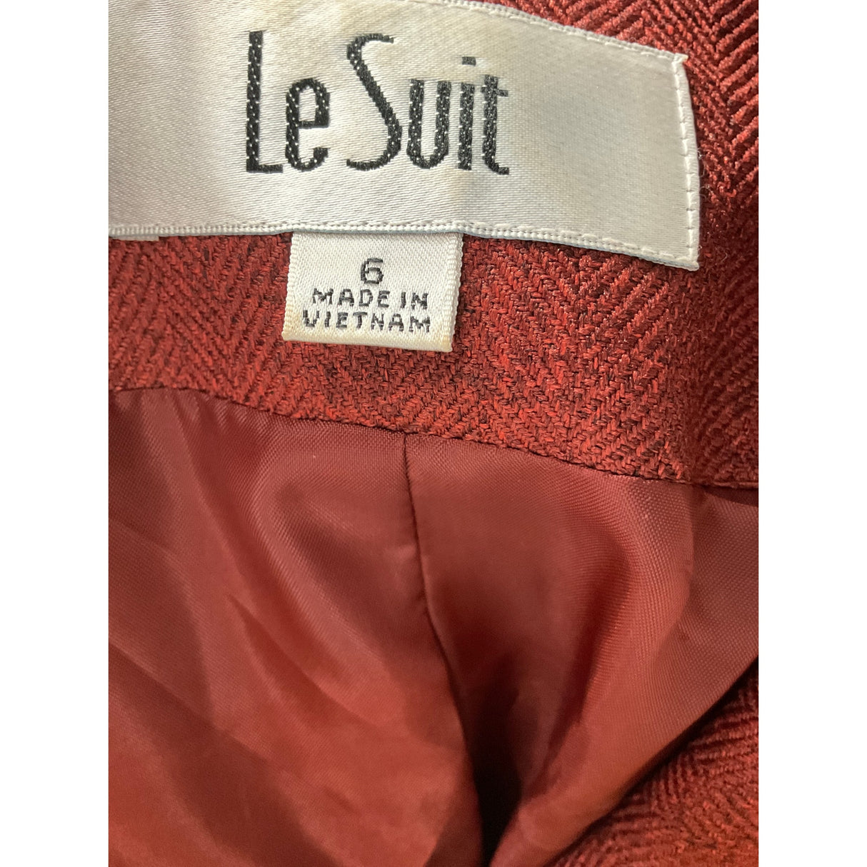 Le Suit Orange Blazer