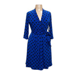Blue Liz Claiborne Wrap Dress - Size L