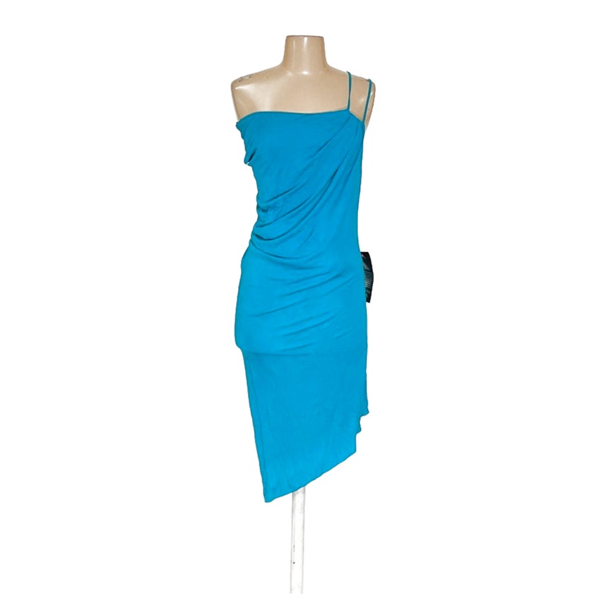 BEBE Blue Bodycon Midi Dress - Women's XS