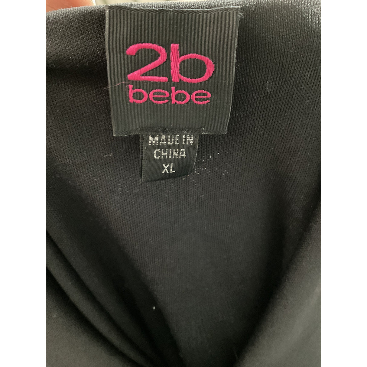 Bebe Black A-Line Dress XL