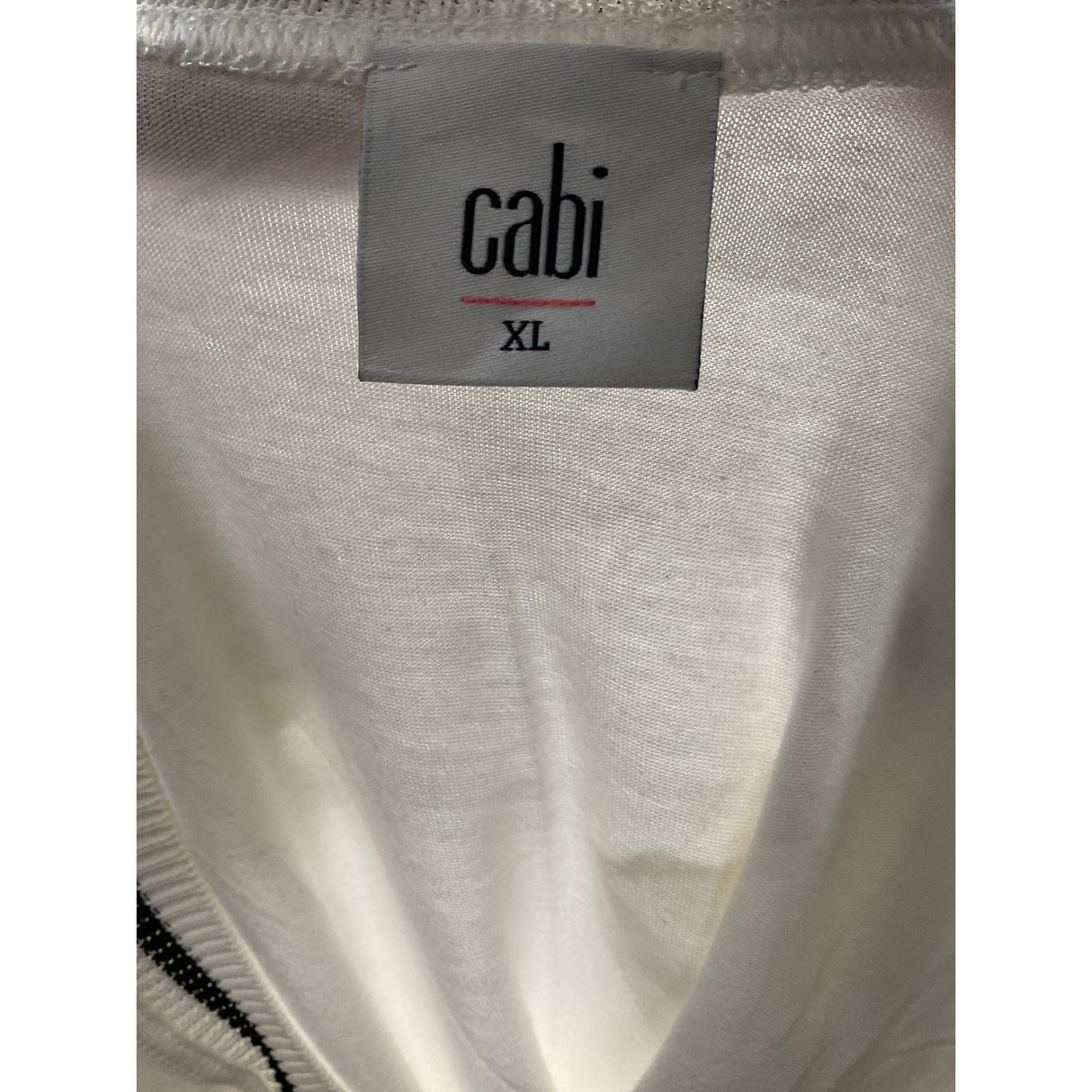 Cabi White Cotton Blouse - Size XL (31 in length, 24 in pit to pit)