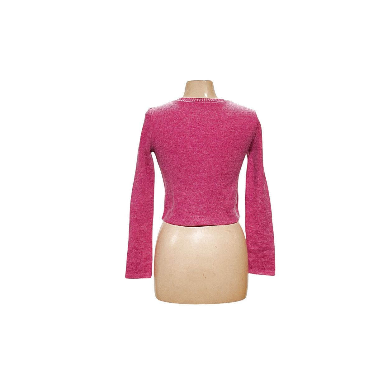 ZARA Pink Cotton Knit Sweater - Women's Small