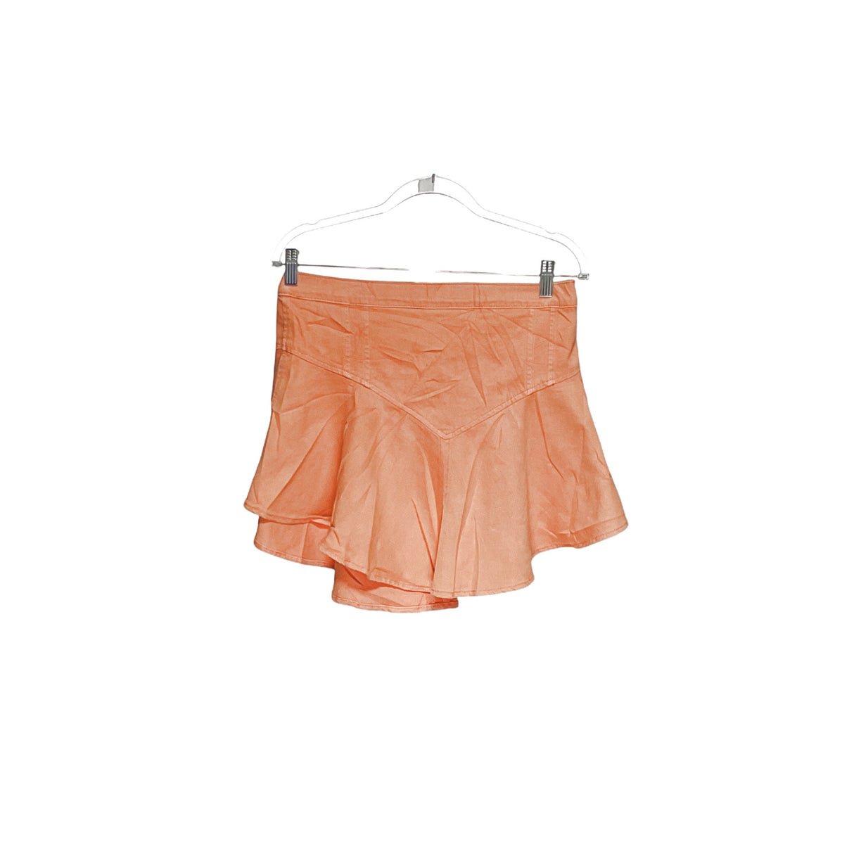 Aerie Orange Cotton Blend Mini Skirt