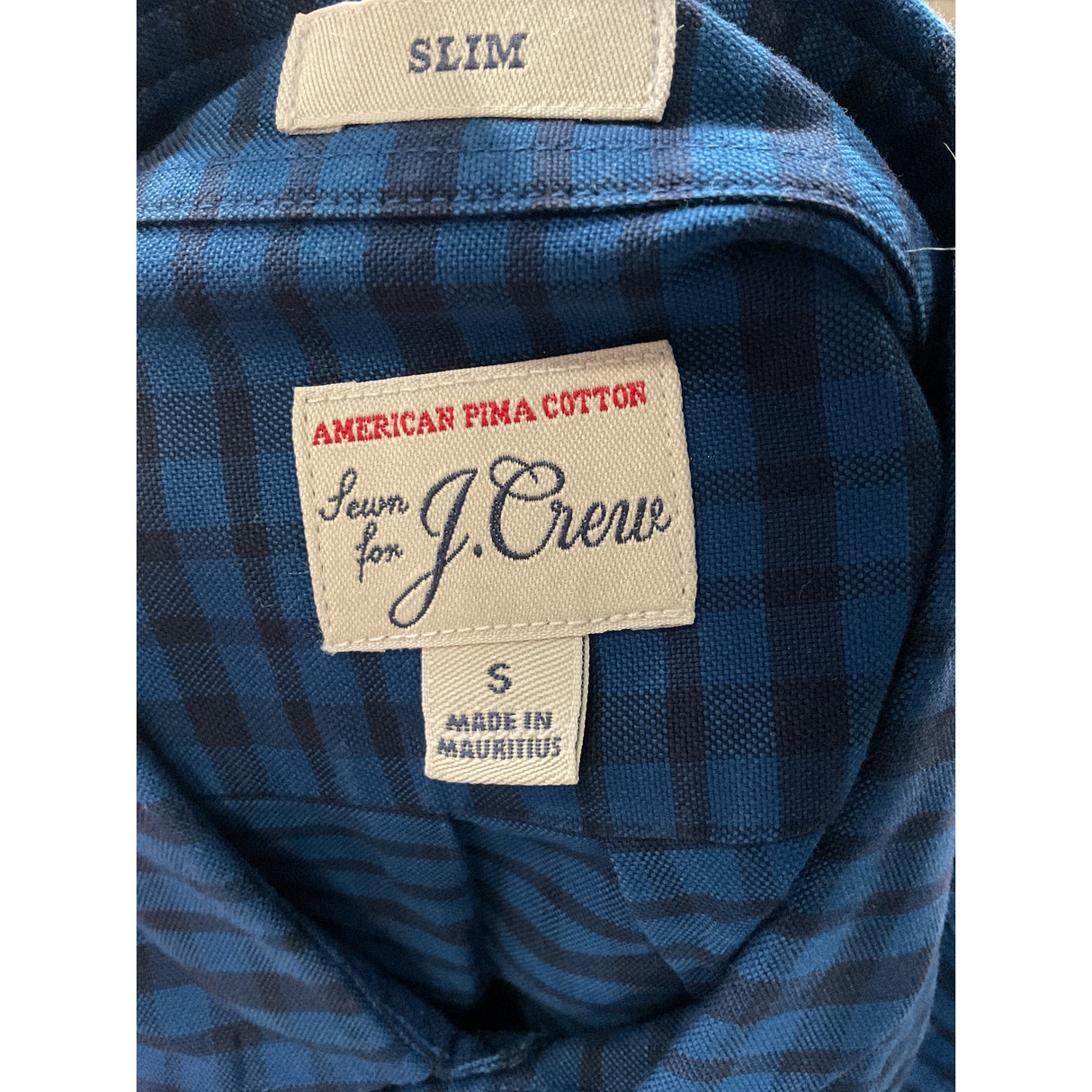 J. Crew Men's Blue Button-Up Shirt