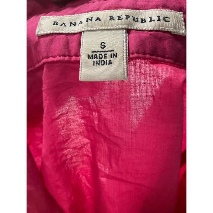 Pink Button-Up Top by Banana Republic