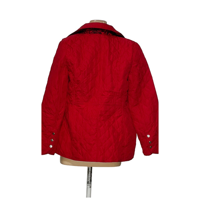 Chico's Red Quilted Jacket - Size 0