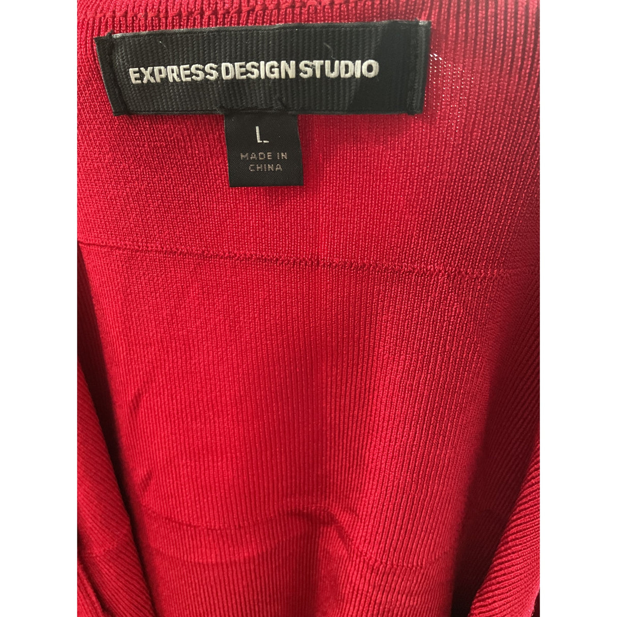 Express Red Midi Sheath Dress, Size L