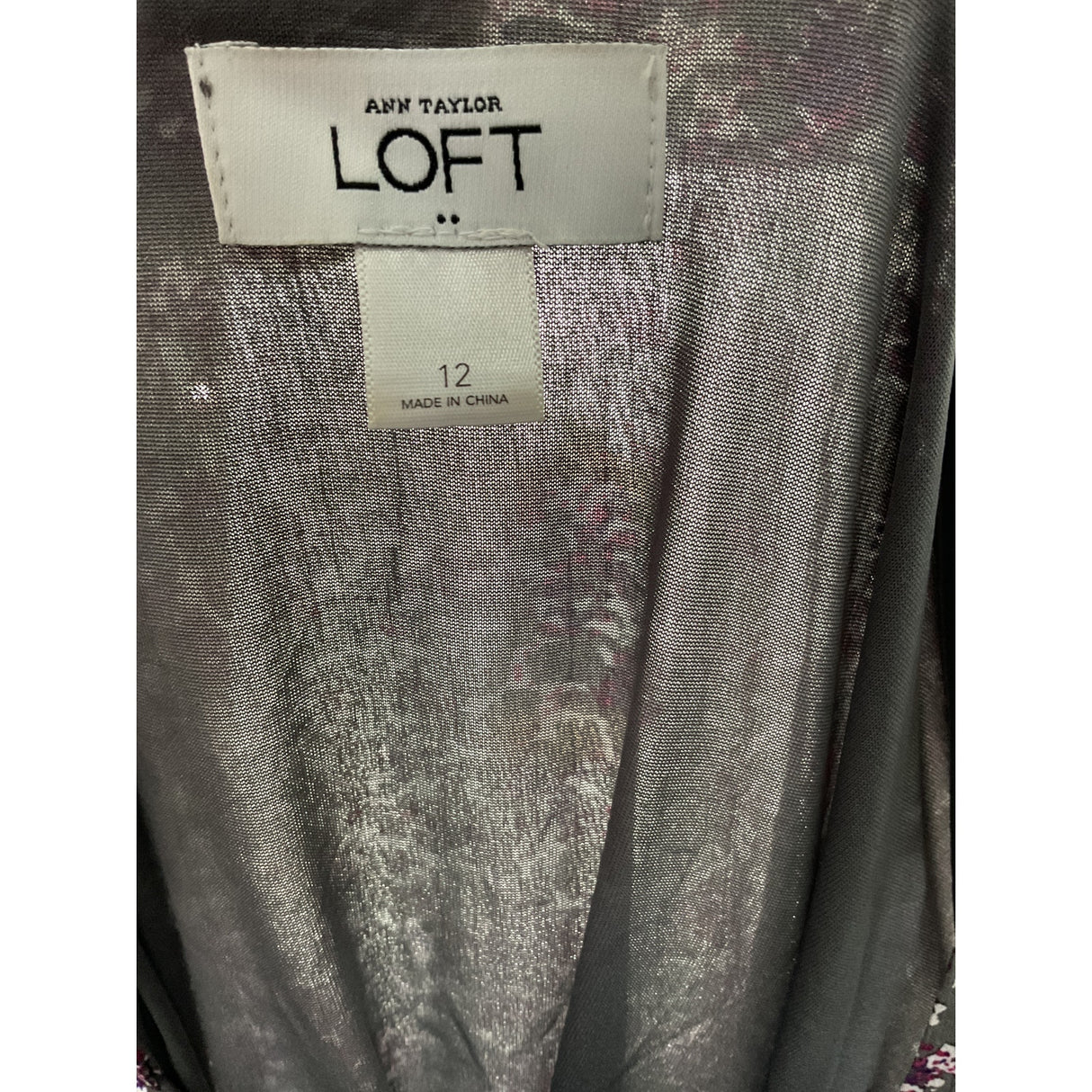 LOFT Multicolor A-Line Midi Dress - Size 12