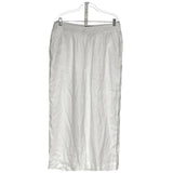 Tahari White Linen Ankle Pants XL