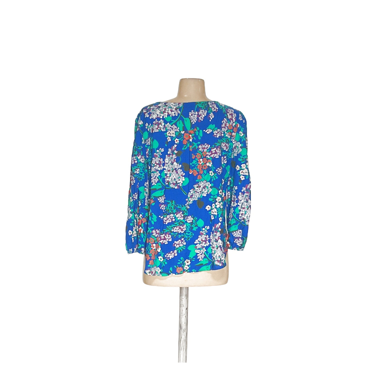 LOFT Multicolor Floral Button-Up Top (Size S)