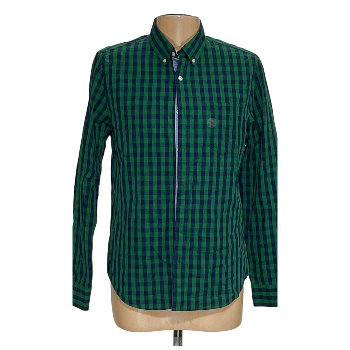 Nautica Green Men's Button-Up Shirt L