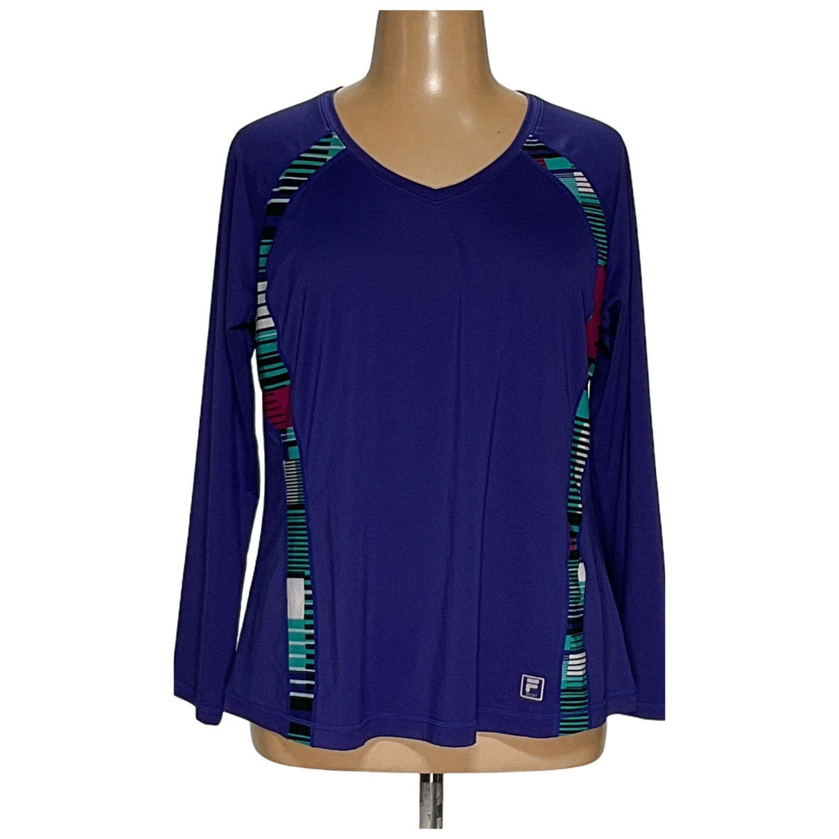 FILA Women's Plus Size Multicolor Activewear Top