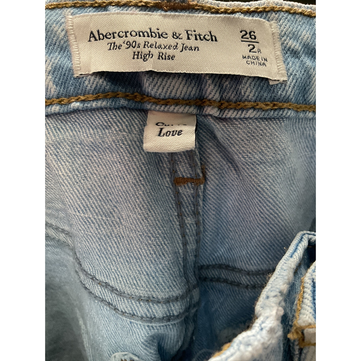 Abercrombie & Fitch Blue Ankle Jeans