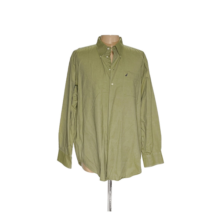 Nautica Green Men's Button-Up Shirt