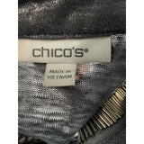 Chico's Silver Metallic Blouse - Size 2