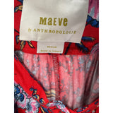 Maeve Red Floral Blouse, Size M