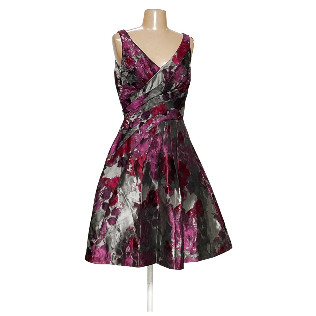 WHBM Multicolor Floral Wrap Dress