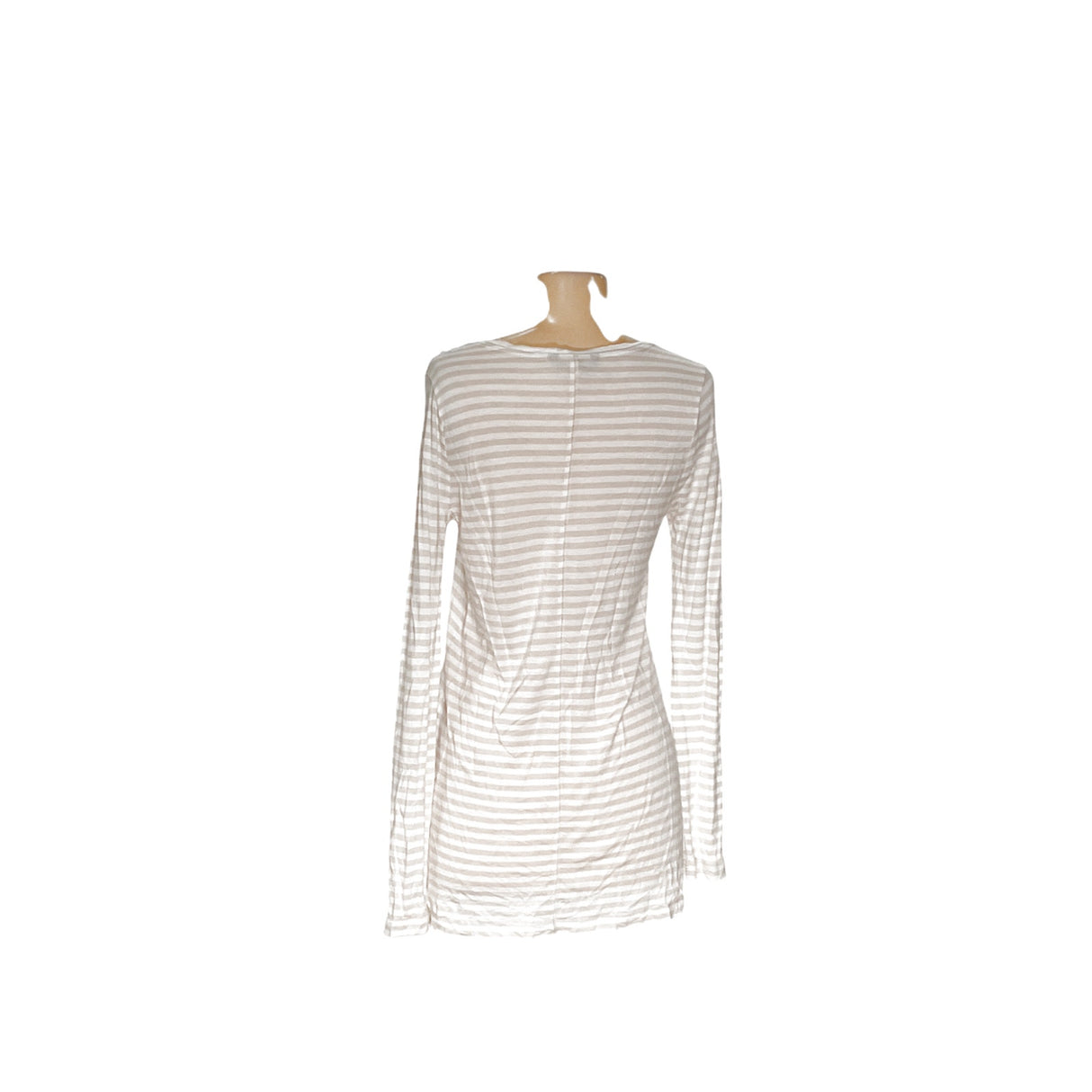 Banana Republic White Modal Striped Blouse, Size M